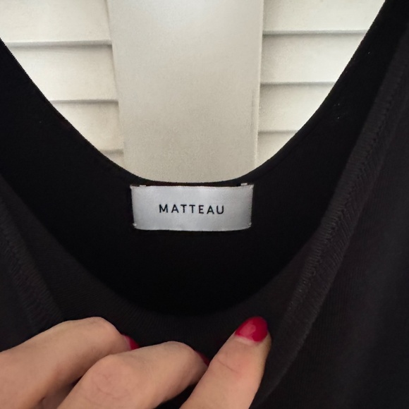 Matteau Sleeveless Drop-Waist Knit Midi Dress - Picture 3 of 5